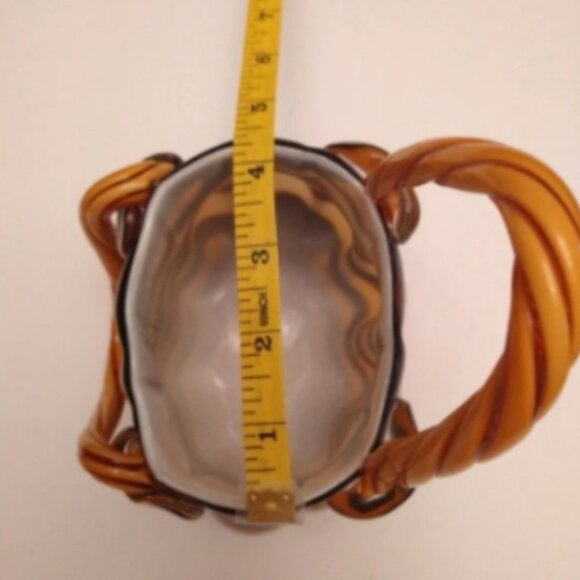 Glass Pocketbook Vase Decor Planter New in Box 9 x 6 inches - Picture 8 of 8